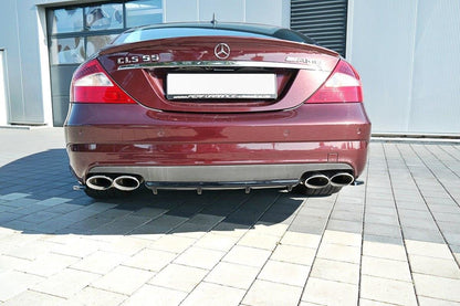 Diffusor Heck Ansatz für Mercedes CLS C219 55AMG schwarz matt