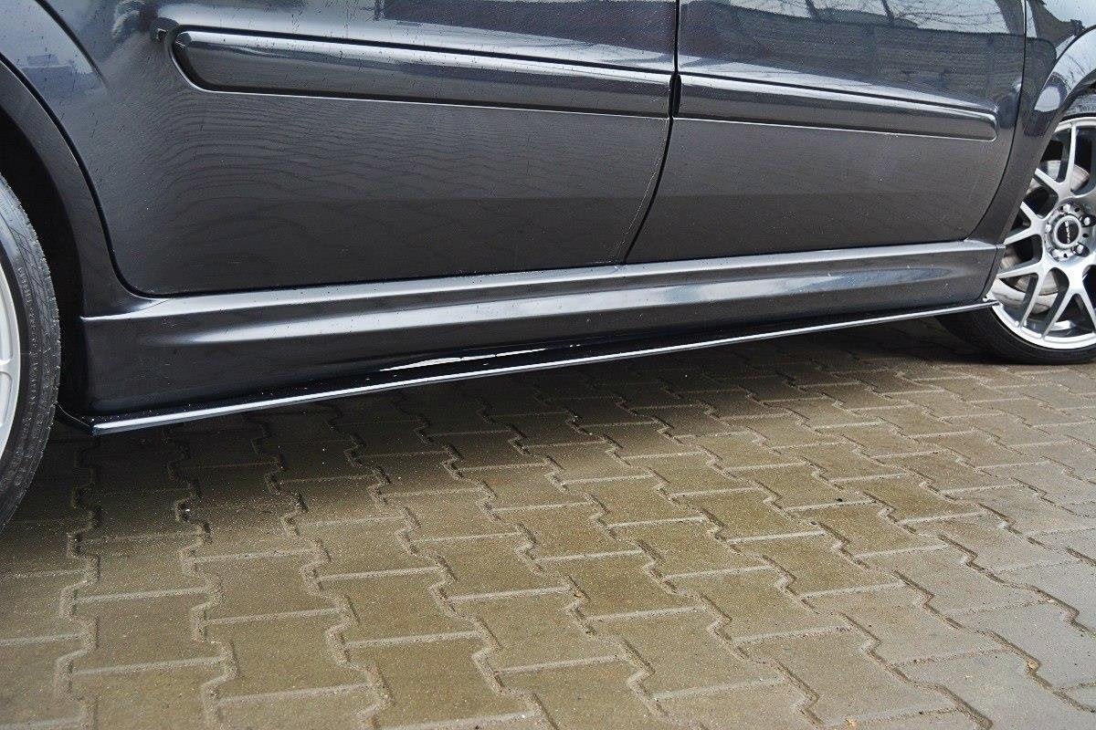 Seitenschweller Ansatz für OPEL ZAFIRA B OPC schwarz Hochglanz