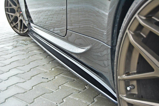 Seitenschweller Ansatz für BMW M6 E63 schwarz matt