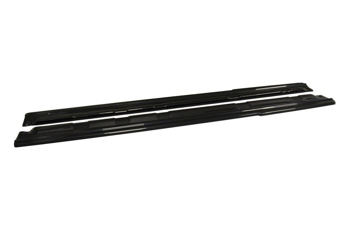 Seitenschweller Ansatz für Renault Laguna mk 3 Coupe schwarz matt