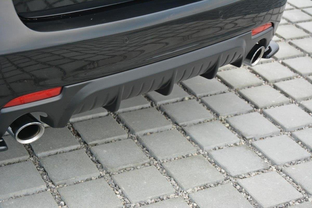 Diffusor Heck Ansatz für Saab 9-3 Aero Mk2 Facelift schwarz matt
