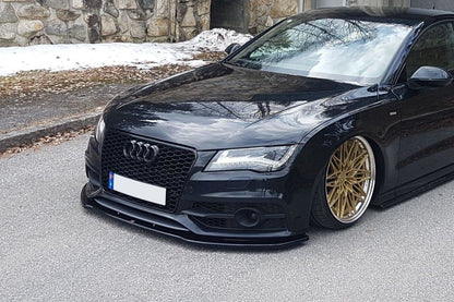 Front Ansatz V.2 für Audi S7 / A7 S-Line C7  schwarz matt