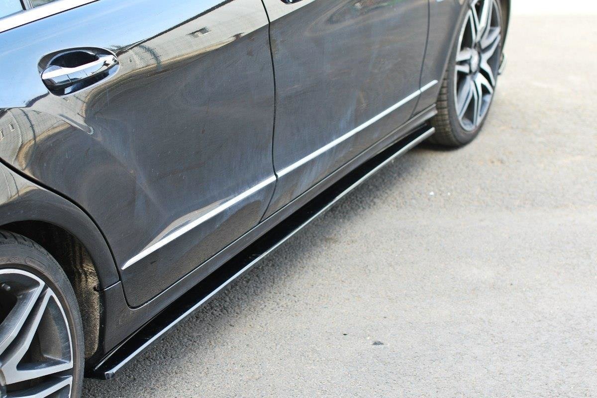 Seitenschweller Ansatz für Mercedes CLS C218 schwarz matt