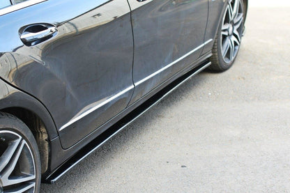 Seitenschweller Ansatz für Mercedes CLS C218 schwarz matt
