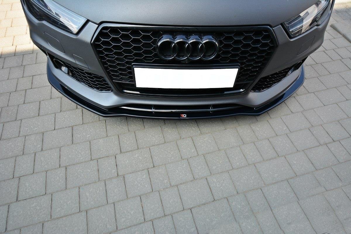 Front Ansatz V.1 für Audi RS7 Facelift schwarz Hochglanz