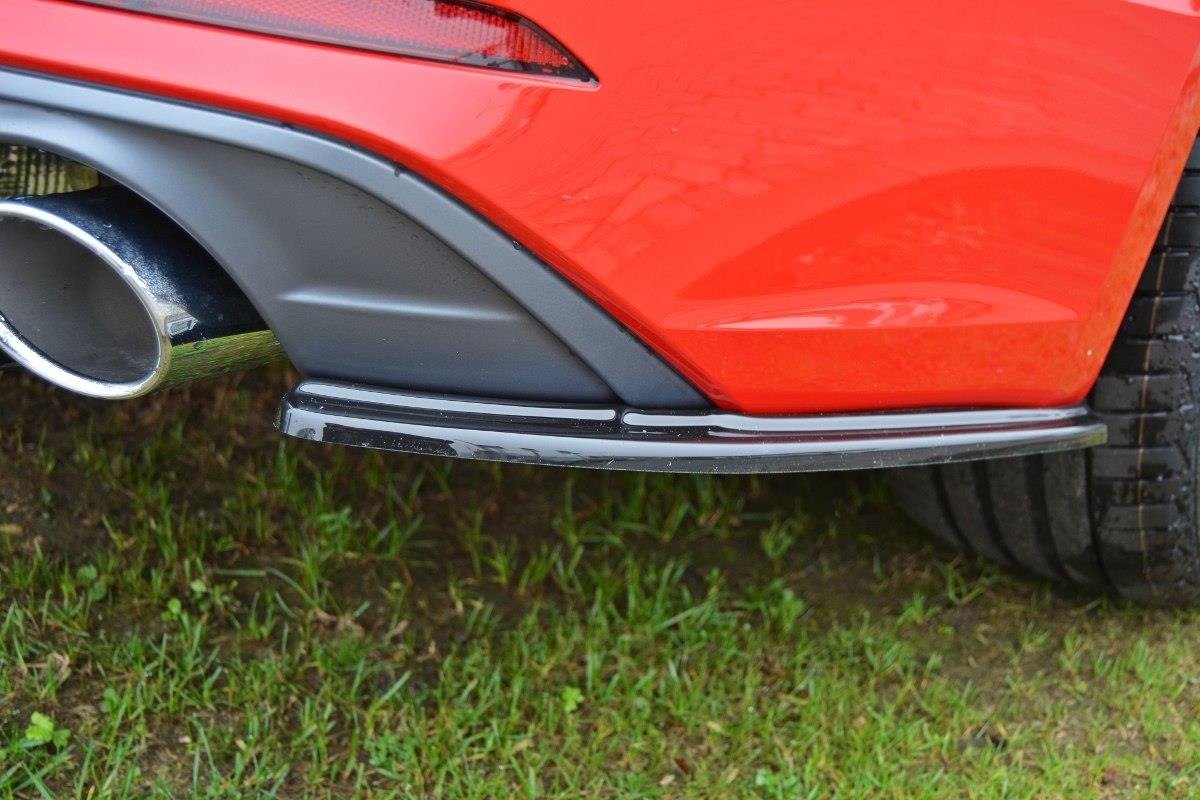 Heck Ansatz Flaps Diffusor für Audi A5 S-Line F5 Coupe schwarz matt
