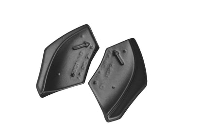 Heck Ansatz Flaps Diffusor für VOLKSWAGEN SCIROCCO MK.3 R FACELIFT schwarz matt