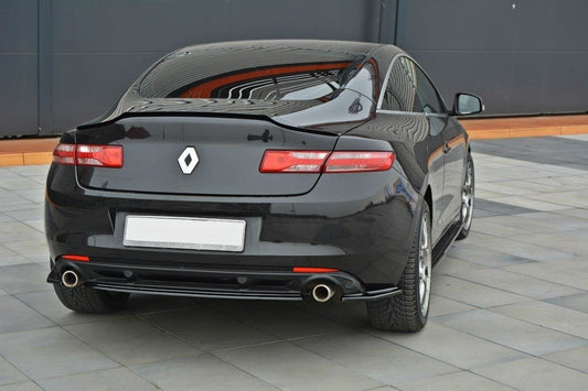 Heck Ansatz Flaps Diffusor für Renault Laguna mk 3 Coupe Carbon Look