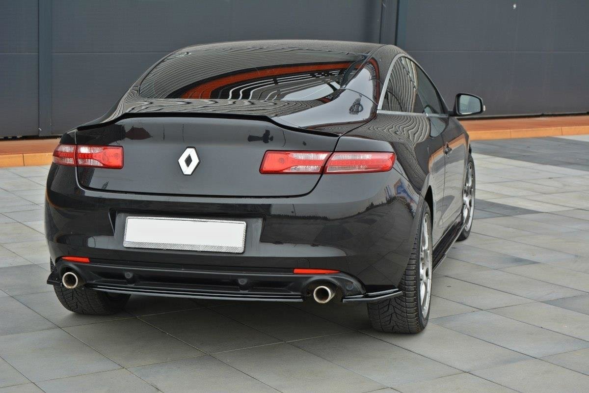 Mittlerer Diffusor Heck Ansatz für Renault Laguna mk 3 Coupe schwarz matt