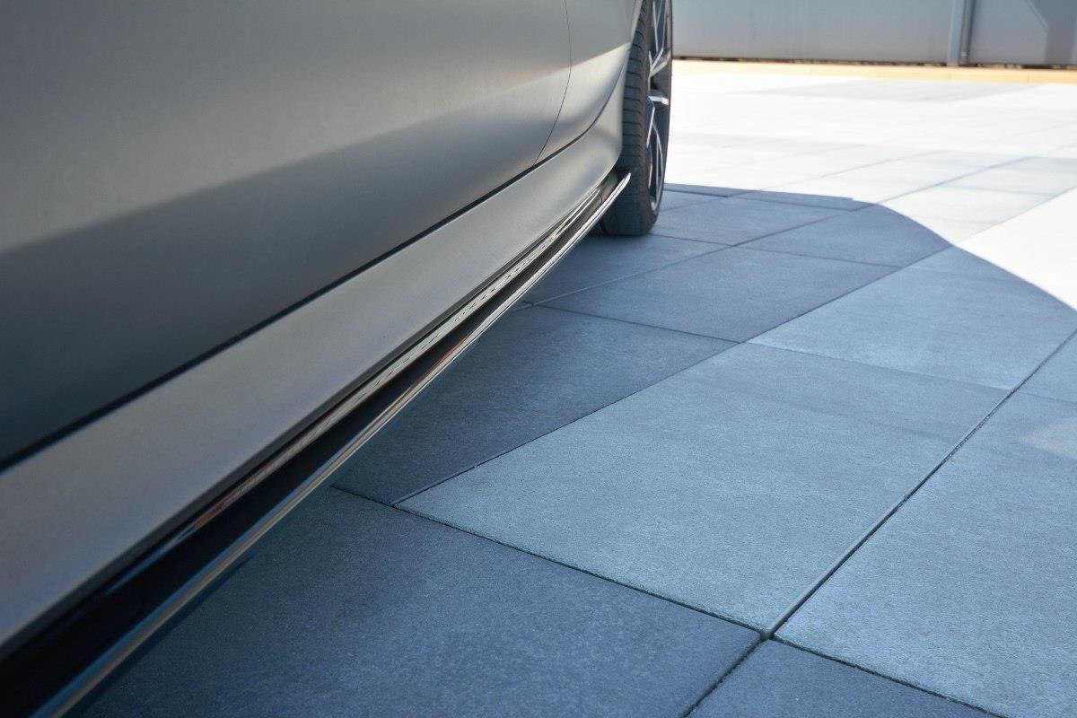 Seitenschweller Ansatz für Audi RS7 C7 FL schwarz matt