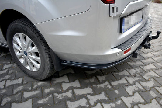 Heck Ansatz Flaps Diffusor für Ford Transit Custom Mk1 FL Carbon Look
