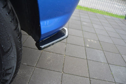 Heck Ansatz Flaps Diffusor für Audi Q2 Mk.1 Carbon Look