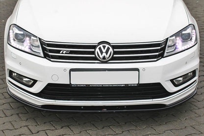 Front Ansatz V.1 für Vw Passat B7 R-Line schwarz Hochglanz
