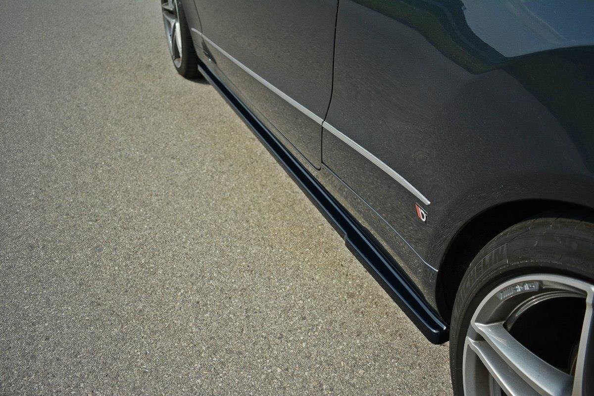 Seitenschweller Ansatz für Mercedes E W212 Carbon Look