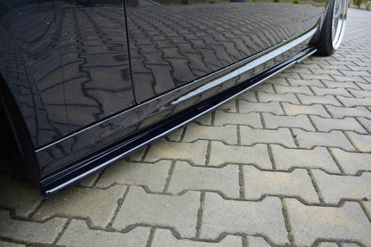 Seitenschweller Ansatz für BMW 3er E92 M Paket FACELIFT schwarz matt