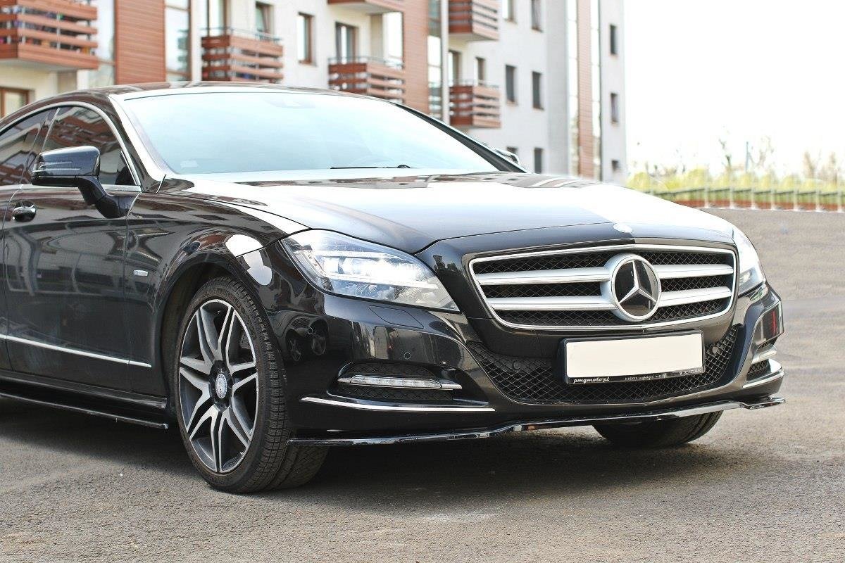 Front Ansatz V.1 für Mercedes CLS C218 schwarz Hochglanz