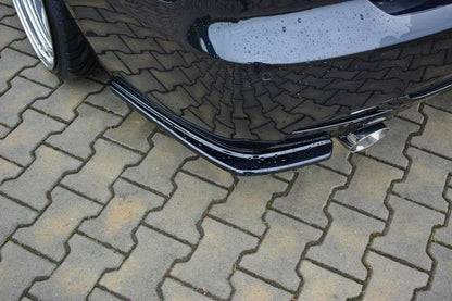 Heck Ansatz Flaps Diffusor für BMW 3er E92 M Paket FACELIFT Carbon Look