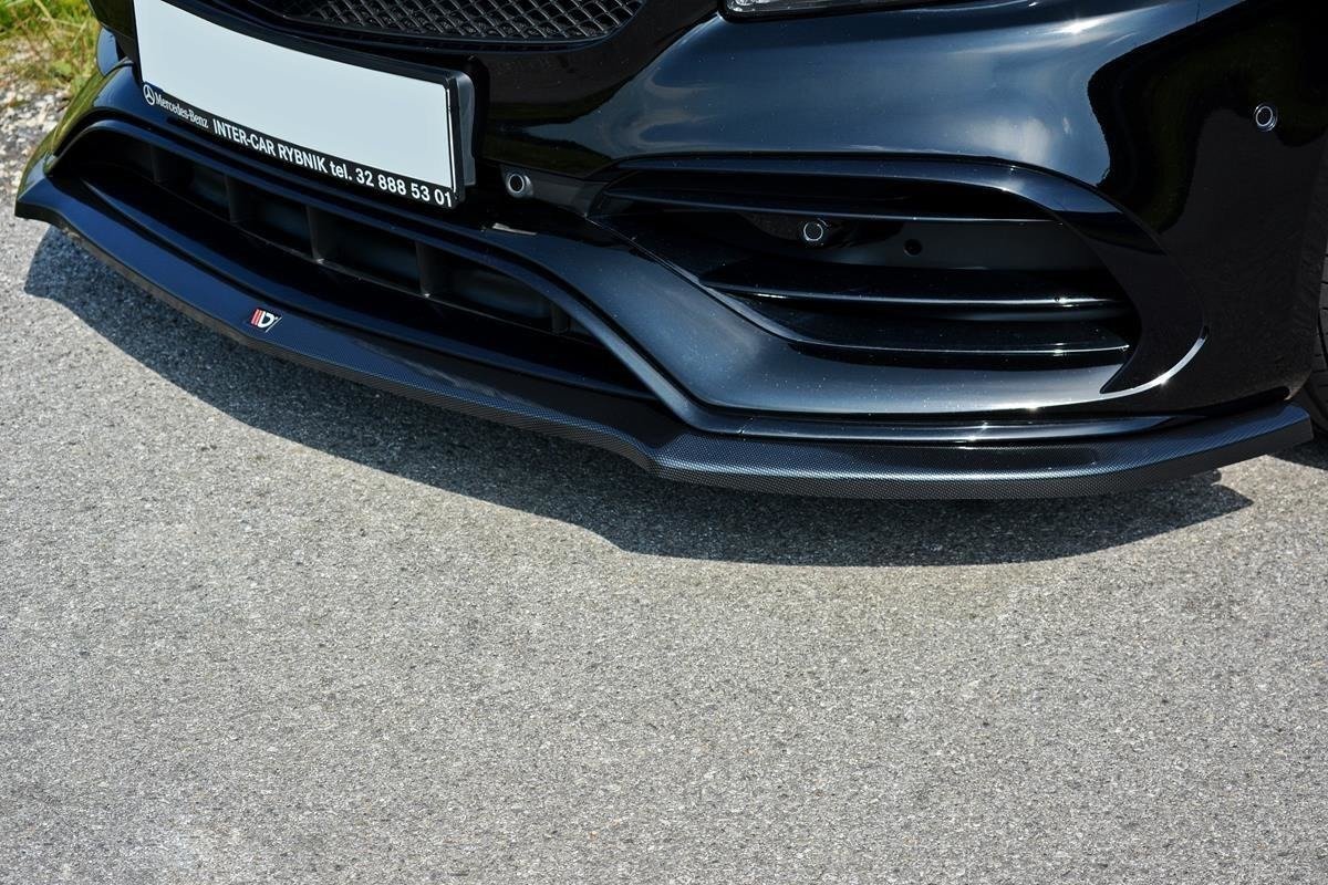 Front Ansatz V.1 für Mercedes A W176 AMG Facelift schwarz Hochglanz