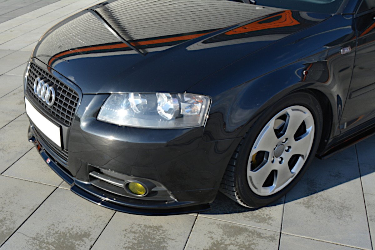 Front Ansatz für Audi A3 S-Line 8P schwarz matt