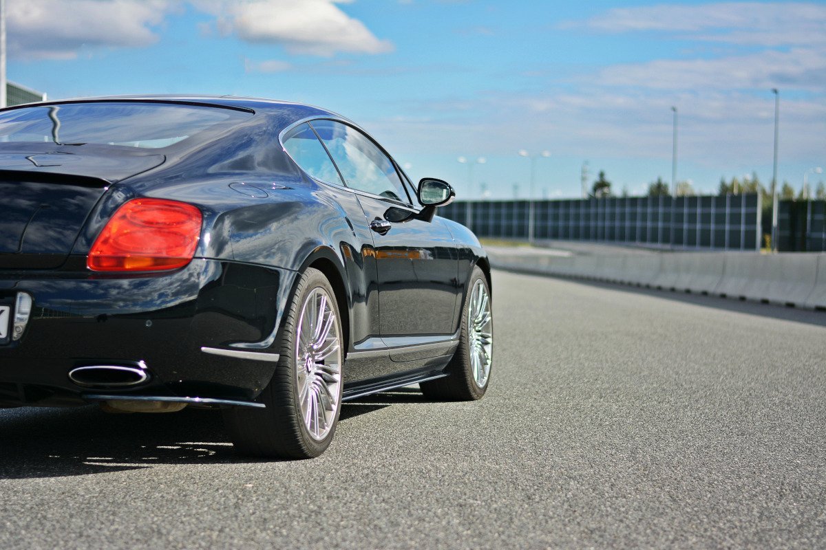 Seitenschweller Ansatz für BENTLEY CONTINENTAL GT schwarz matt