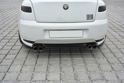 Heck Ansatz Flaps Diffusor für Alfa Romeo GT schwarz Hochglanz