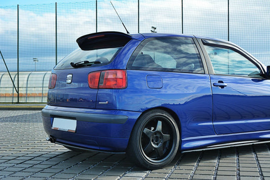 Heck Ansatz Flaps Diffusor für SEAT IBIZA MK2 FACELIFT CUPRA Carbon Look