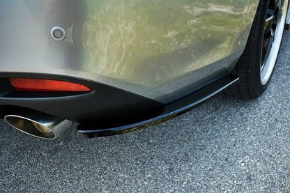 Heck Ansatz Flaps Diffusor für Mazda 6 GJ (Mk3) Wagon schwarz Hochglanz