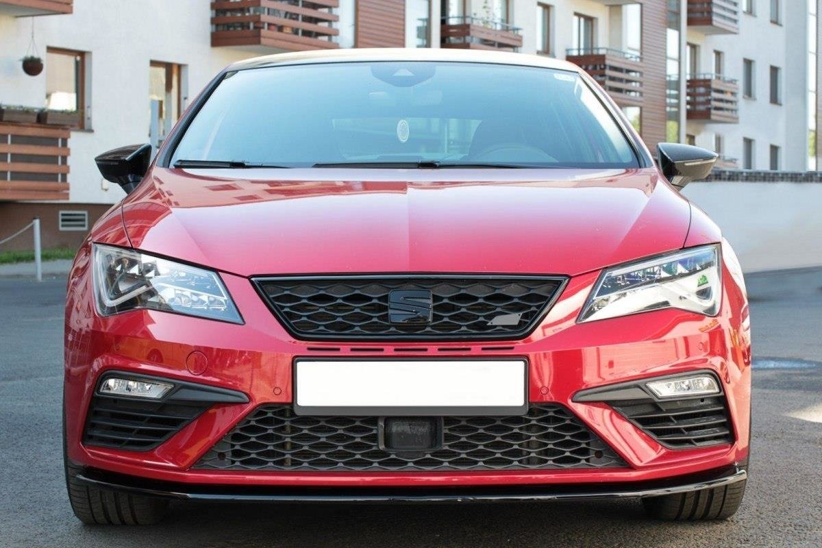 Front Ansatz für v.1 Seat Leon Mk3 Cupra/ FR Facelift schwarz matt