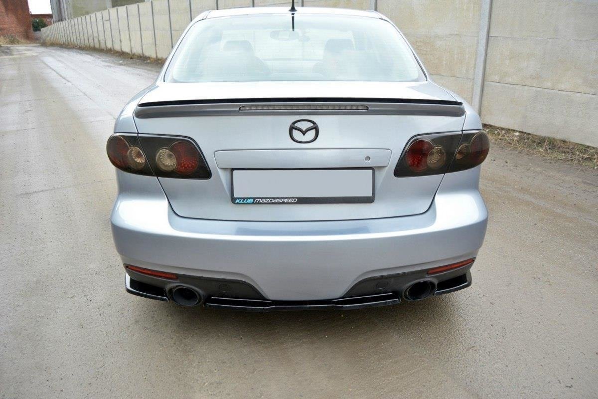 Mittlerer Diffusor Heck Ansatz für Mazda 6 Mk1 MPS Carbon Look