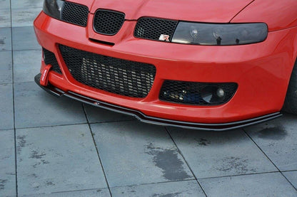 Front Ansatz für v.1 Seat Leon Mk1 Cupra schwarz matt