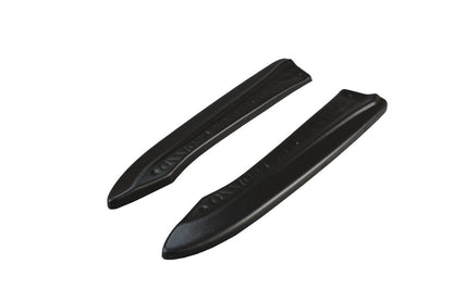 Heck Ansatz Flaps Diffusor für Audi RS6 C6 Avant Carbon Look