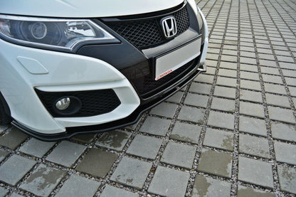 Front Ansatz für Honda Civic Mk9 Facelift schwarz matt