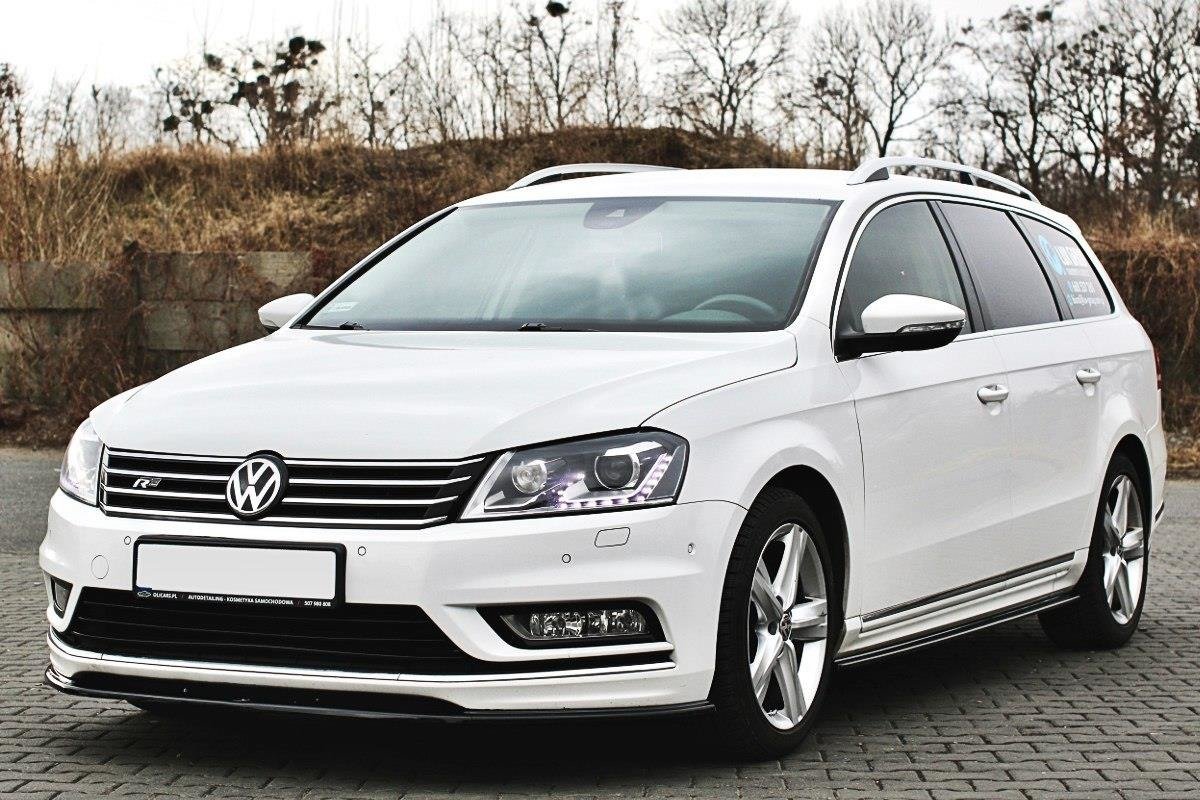 Seitenschweller Ansatz für Vw Passat B7 R-Line schwarz matt