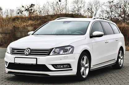 Seitenschweller Ansatz für Vw Passat B7 R-Line schwarz Hochglanz