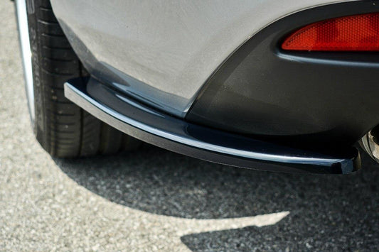 Heck Ansatz Flaps Diffusor für Mazda 6 GJ (Mk3) Wagon schwarz Hochglanz