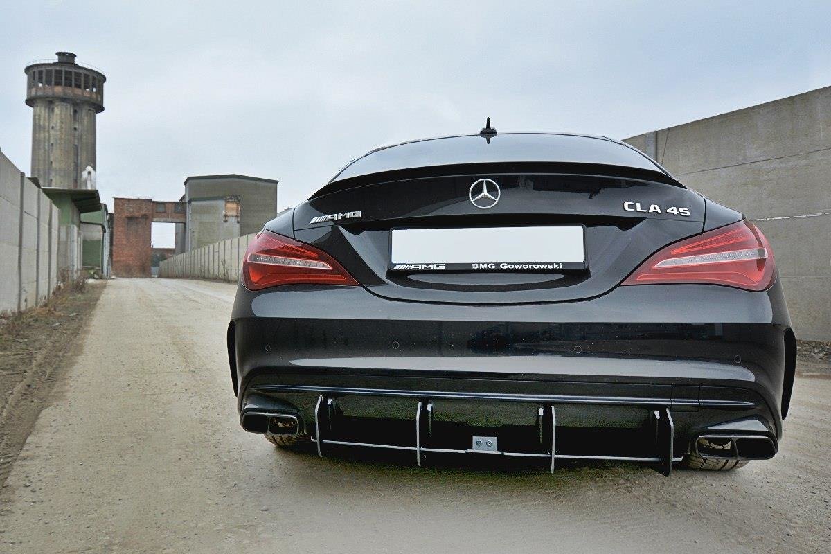 Diffusor Heck Ansatz für Heckschürze V.2 für Mercedes CLA A45 AMG C117 Facelift