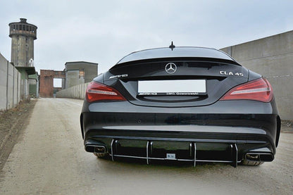 Diffusor Heck Ansatz für Heckschürze V.2 für Mercedes CLA A45 AMG C117 Facelift