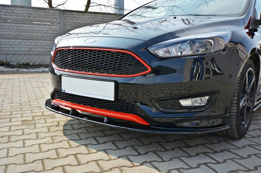 Front Ansatz V.1 für Ford Focus ST-Line Mk3 FL schwarz matt