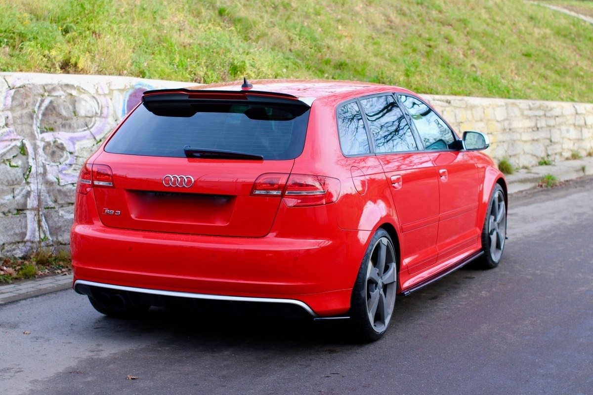 Seitenschweller Ansatz für Audi S3 8P / S3 8P FL / RS3 8P schwarz matt