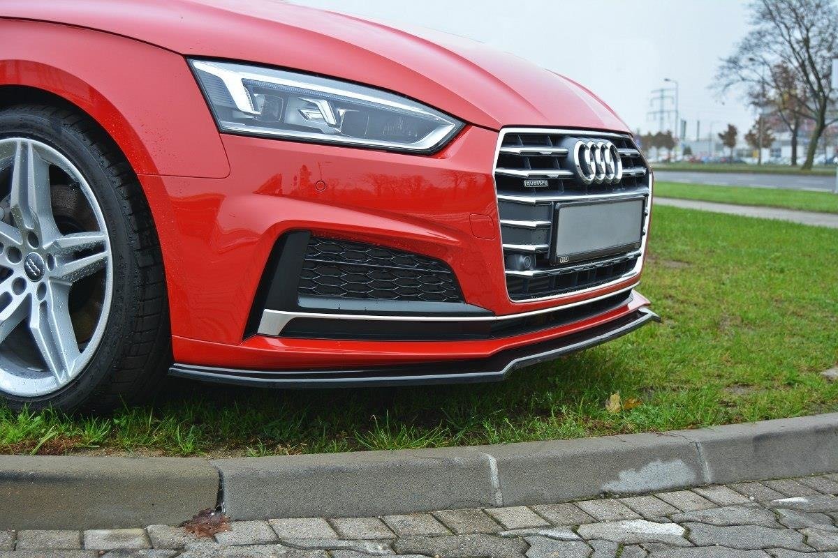 Front Ansatz V.1 für Audi A5 F5 S-Line schwarz Hochglanz