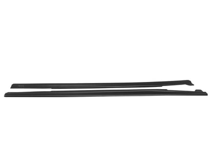 Seitenschweller Ansatz für Mercedes A W176/ CLA 117 AMG/ CLA 117 AMG LINE Facelift schwarz matt