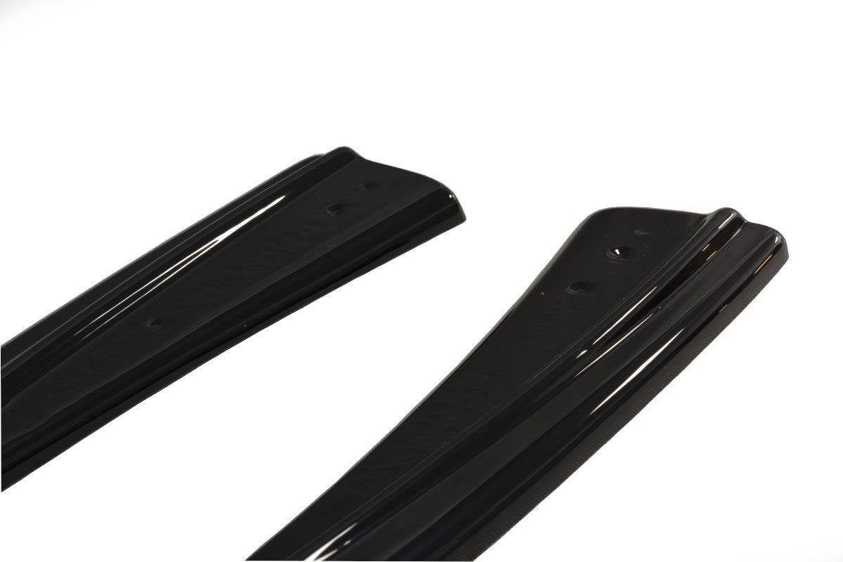 Heck Ansatz Flaps Diffusor für Audi RS7 C7 FL schwarz matt