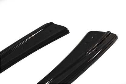 Heck Ansatz Flaps Diffusor für Audi RS7 Facelift schwarz Hochglanz