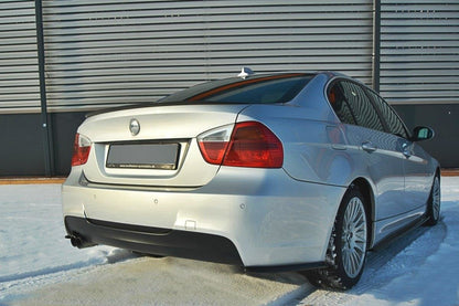 Spoiler CAP für BMW 3er E90 M Paket schwarz Hochglanz