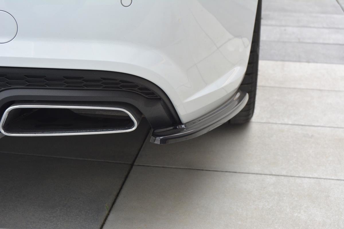 Heck Ansatz Flaps Diffusor für Audi A6 C7 Avant S-line/ S6 C7 Facelift Carbon Look