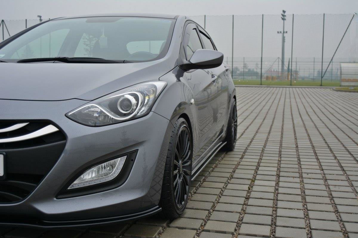 Seitenschweller Ansatz für Hyundai i30 mk.2 schwarz matt