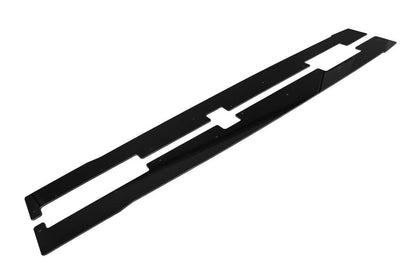 Sport Seitenschweller Ansatz für V.2 für Ford Fiesta Mk8 ST / ST-Line schwarz Hochglanz