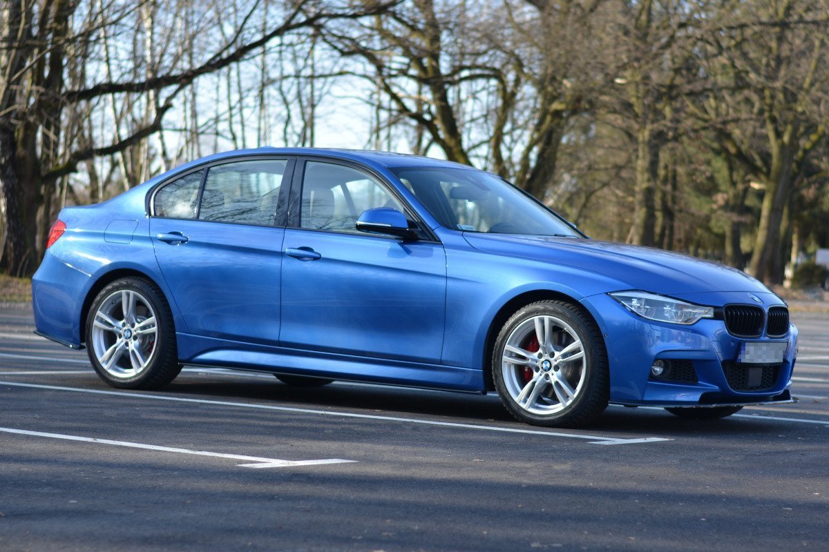 Seitenschweller Ansatz für BMW 3er F30 PHASE-II SEDAN M-SPORT schwarz matt