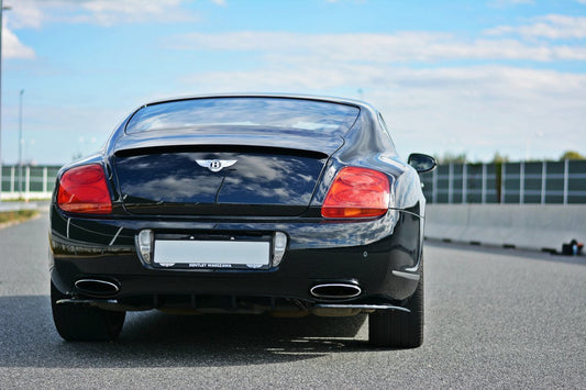 Heck Ansatz Flaps Diffusor für BENTLEY CONTINENTAL GT schwarz matt
