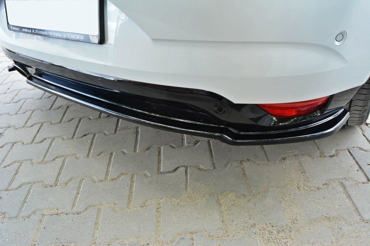 Heck Ansatz Flaps Diffusor für Renault Megane Mk4 Hatchback schwarz matt